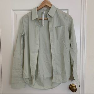 Lululemon Mint Green Button Up